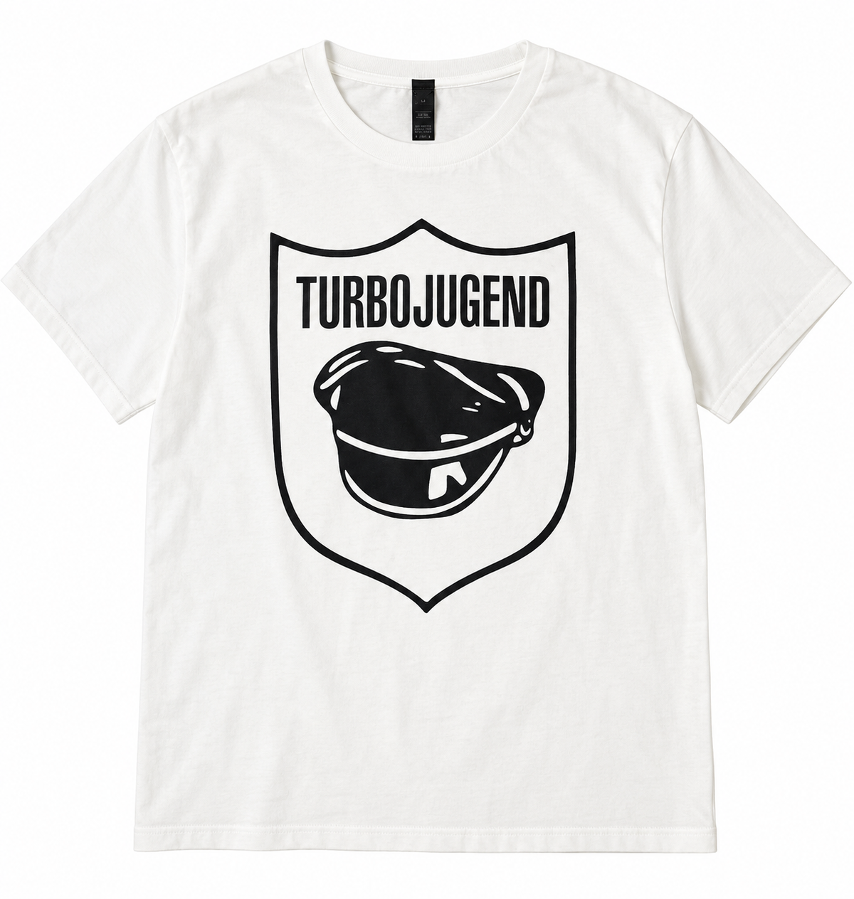 HVIT JUGEND T-SKJORTE